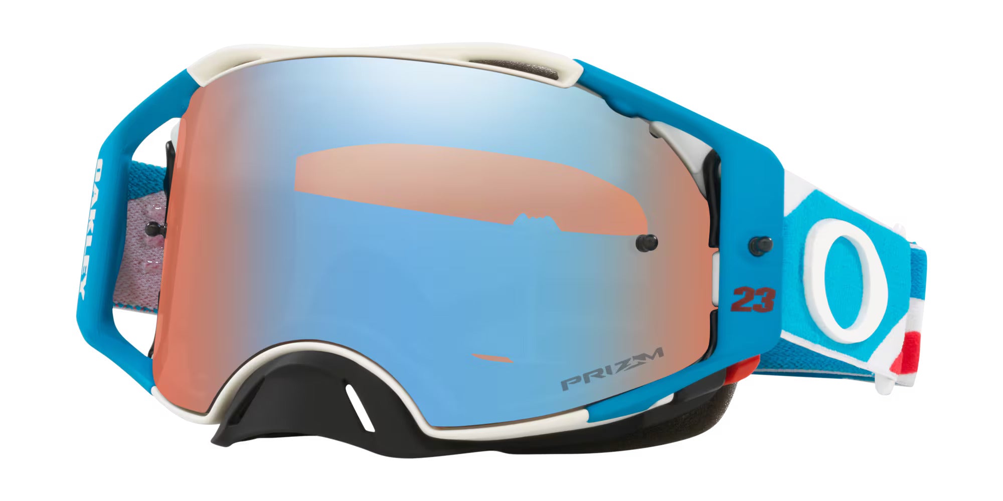 Oakley Airbrake ゴーグル ホワイト/ブルー Oakley Airbrake MX Chase Sexton Signature Series Goggles (Prizm Mx