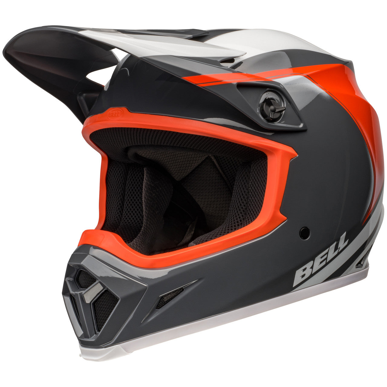 Bell 2024 Mips MX-9 Motocross Helmet (Dart Charcoal/Orange