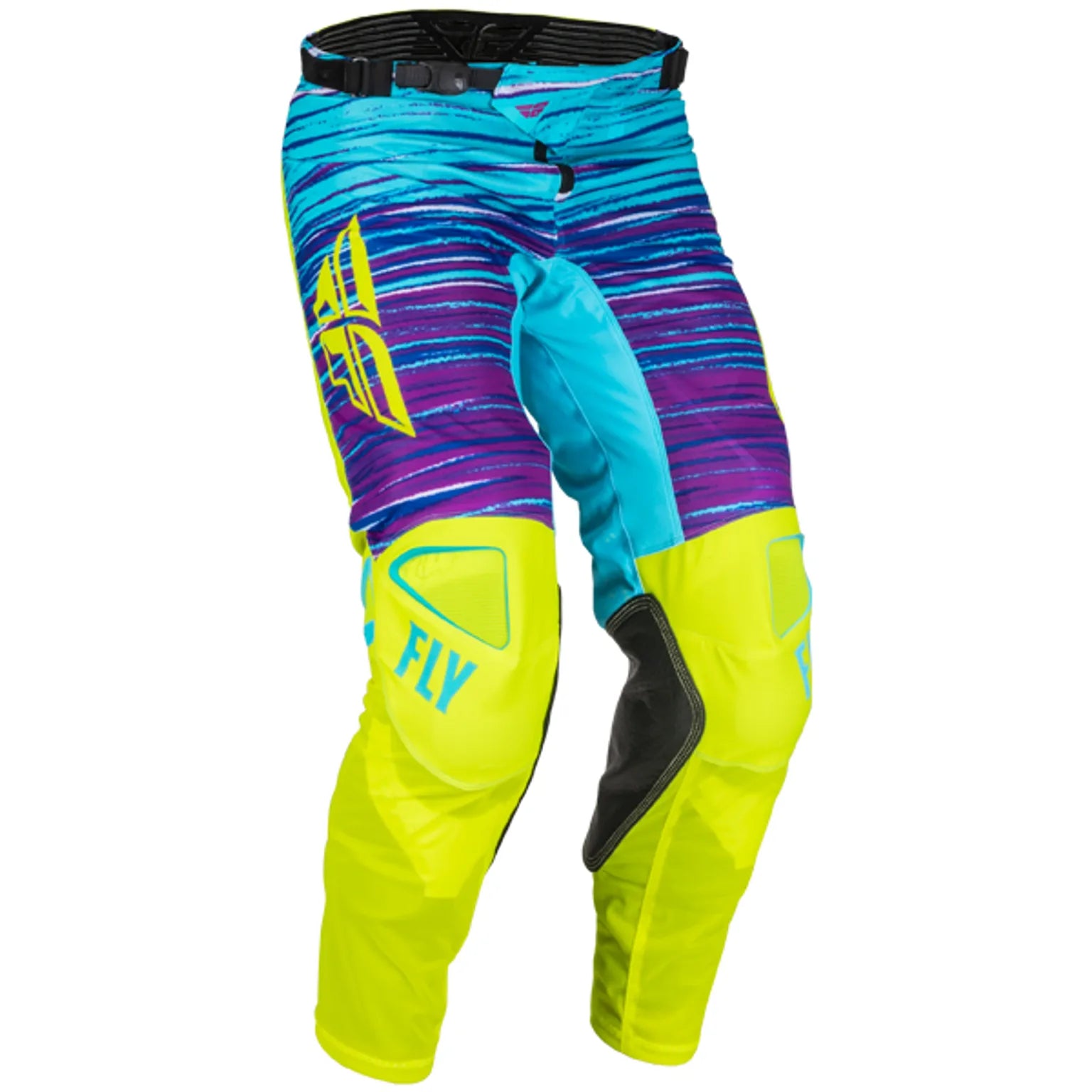 Fly Racing Kinetic Mesh L.E Motocross Pants (Hi Vis/Blue/Magenta, UK Size: 34)
