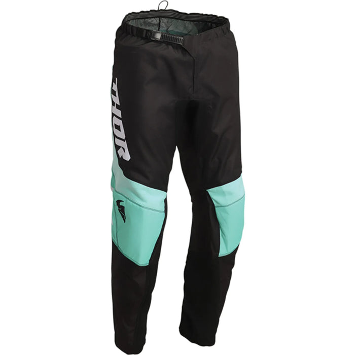 Thor Sector Youth Motocross Pants (Black/Mint, Size: Y26)