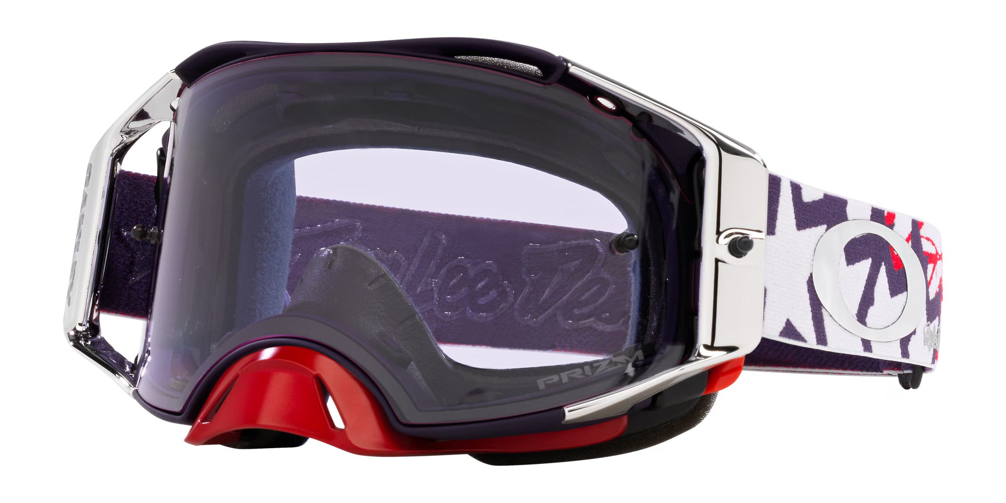 Oakley Airbrake® MX Troy Lee Designs Series Goggles (White Blue Stars Strap | Prizm Mx Low Light Lens)