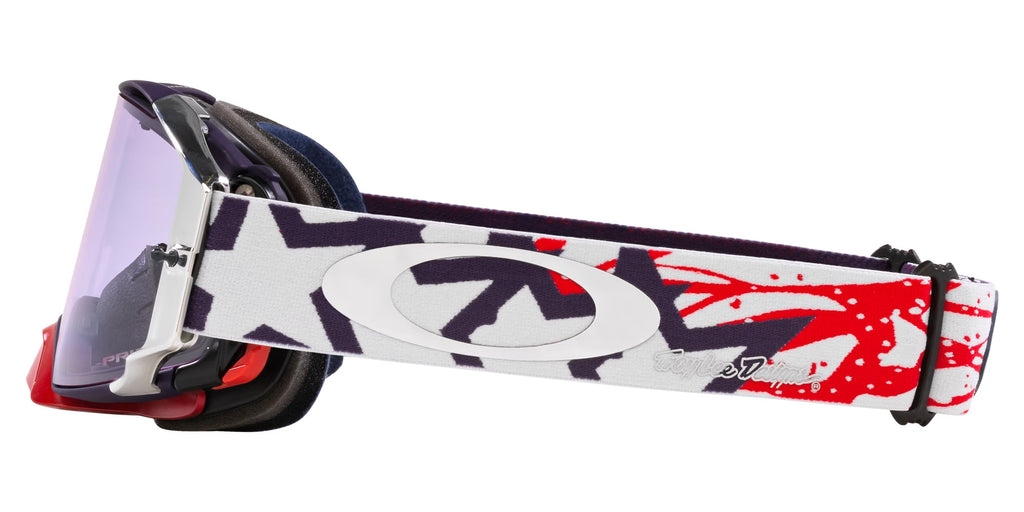 Oakley Airbrake® MX Troy Lee Designs Series Goggles (White Blue Stars Strap | Prizm Mx Low Light Lens)