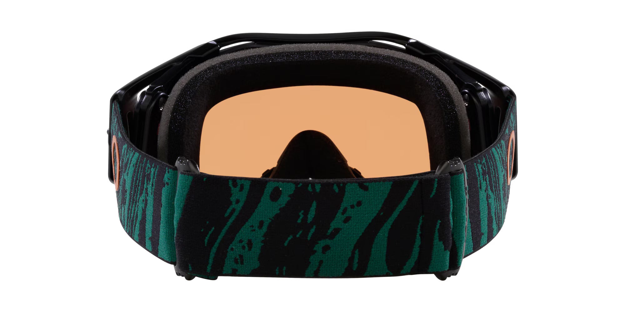 Oakley Airbrake® MTB Goggles (Prizm Mx Bronze Lenses,  Viridian Striped Strap)