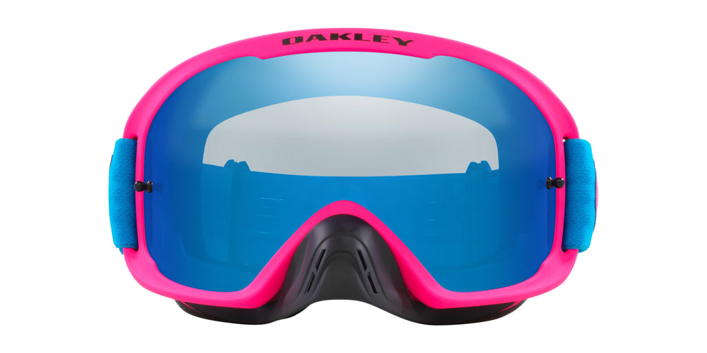 Oakley O-Frame® 2.0 PRO MX Goggles (Blue/Pink | Black Ice Iridium Lens)