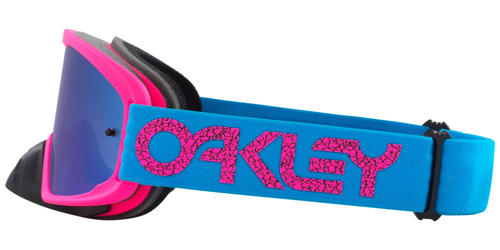 Oakley O-Frame® 2.0 PRO MX Goggles (Blue/Pink | Black Ice Iridium Lens)