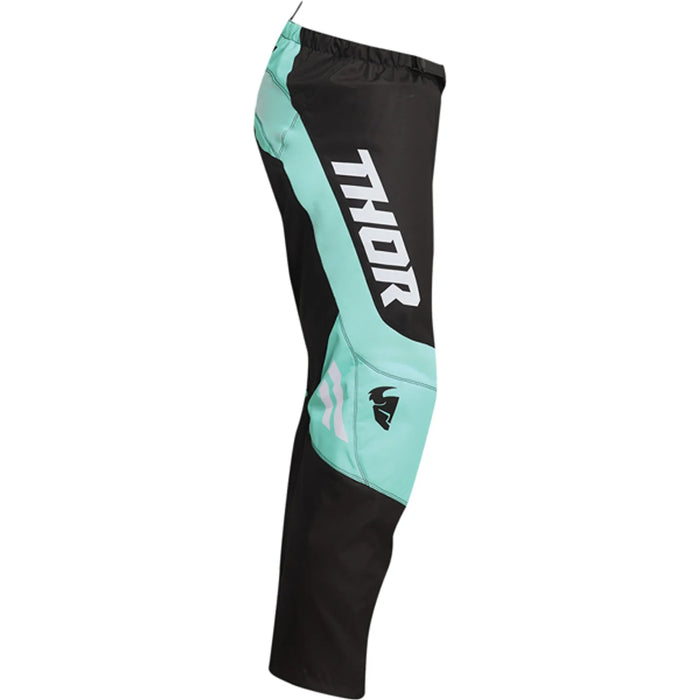 Thor Sector Youth Motocross Pants (Black/Mint, Size: Y26)