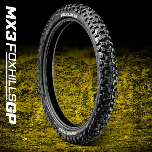 surron tyres - Plews MX3 Foxhills GP Hard Front MX Tyres (Size: 70/100-19 [Surron])