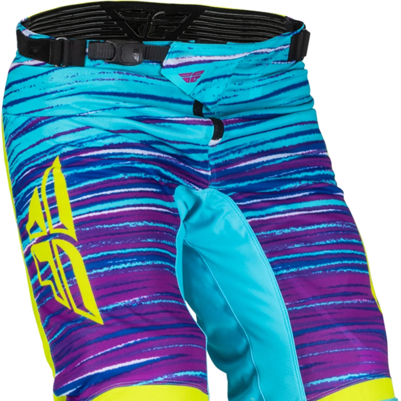 Fly Racing Kinetic Mesh L.E Motocross Pants (Hi Vis/Blue/Magenta, UK Size: 34)