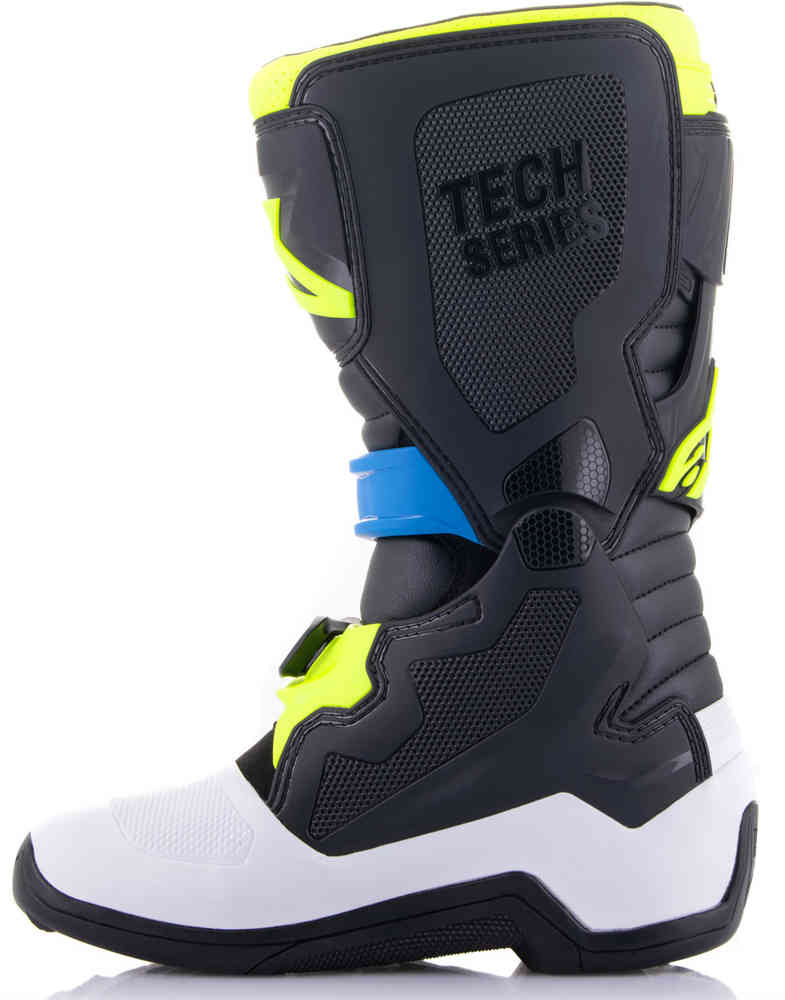 Alpinestars Tech 7S Youth Motocross Boots (BLK ENBL YEFL | UK Size: 4.5)