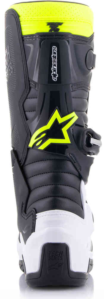 Alpinestars Tech 7S Youth Motocross Boots (BLK ENBL YEFL | UK Size: 4.5)