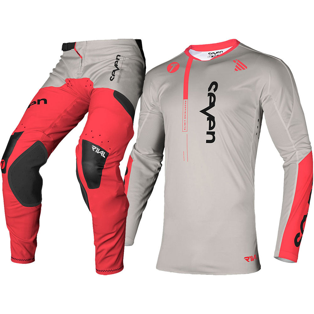 Seven MX Rival Rift Motocross Kit (Ivory, Jersey: L / Pants: 34)