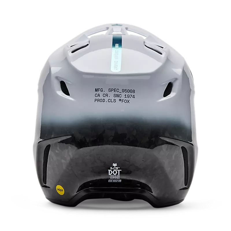 Fox Racing V3 RS Ghost Motocross Helmet (White | Large (59-60cm))