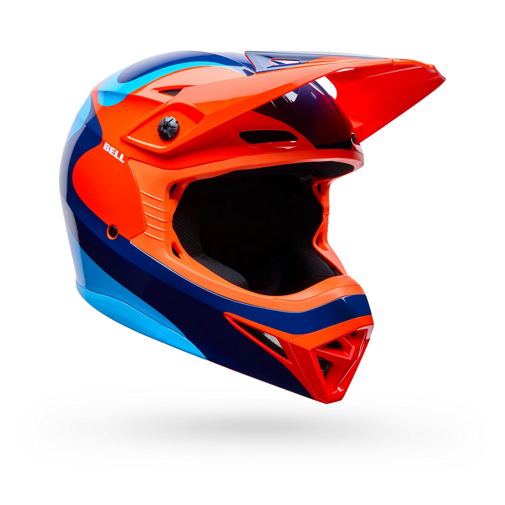 Bell MX-10 Mips Wave Motocross Helmet (Orange/Blue)