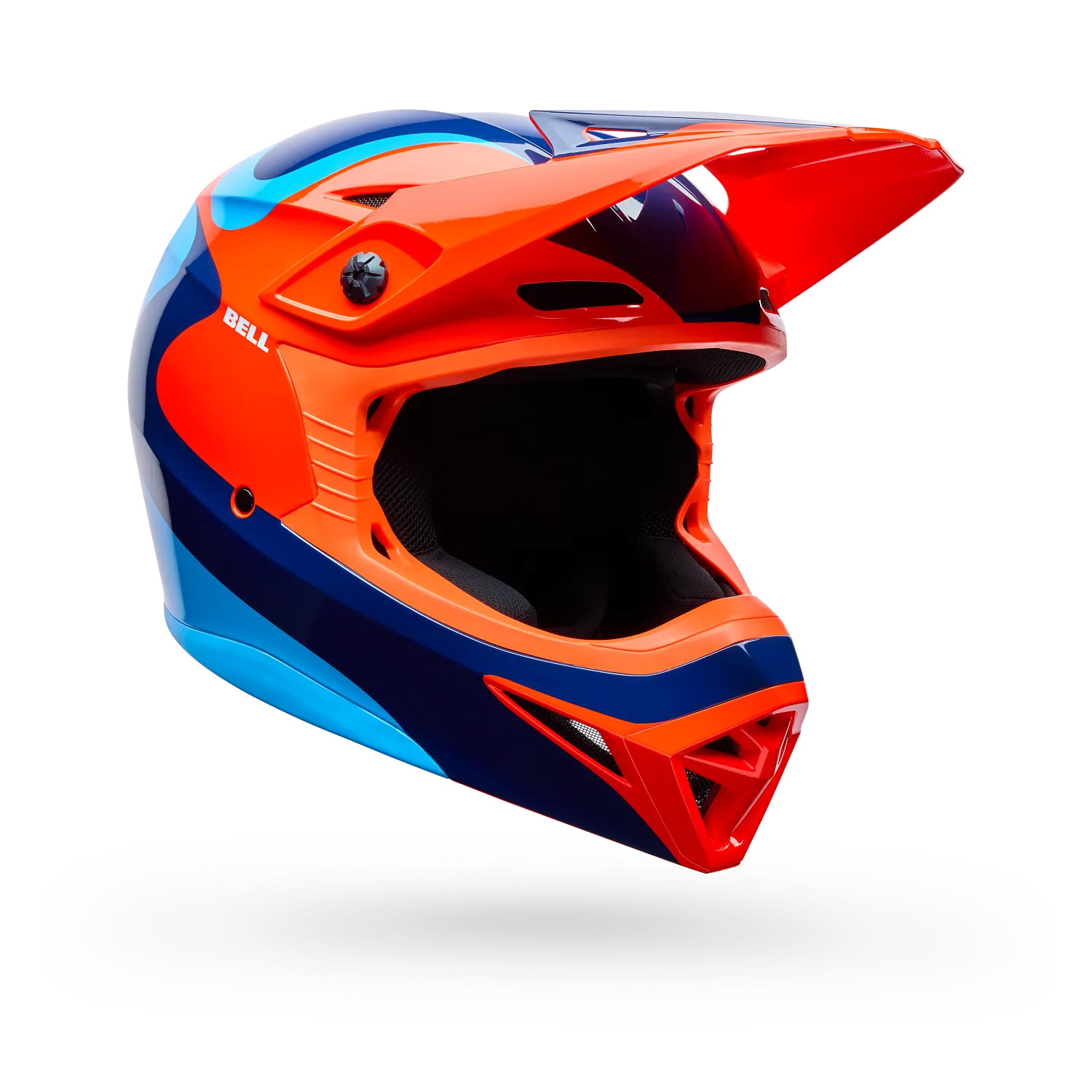 Bell MX-10 Mips Wave Motocross Helmet (Orange/Blue)