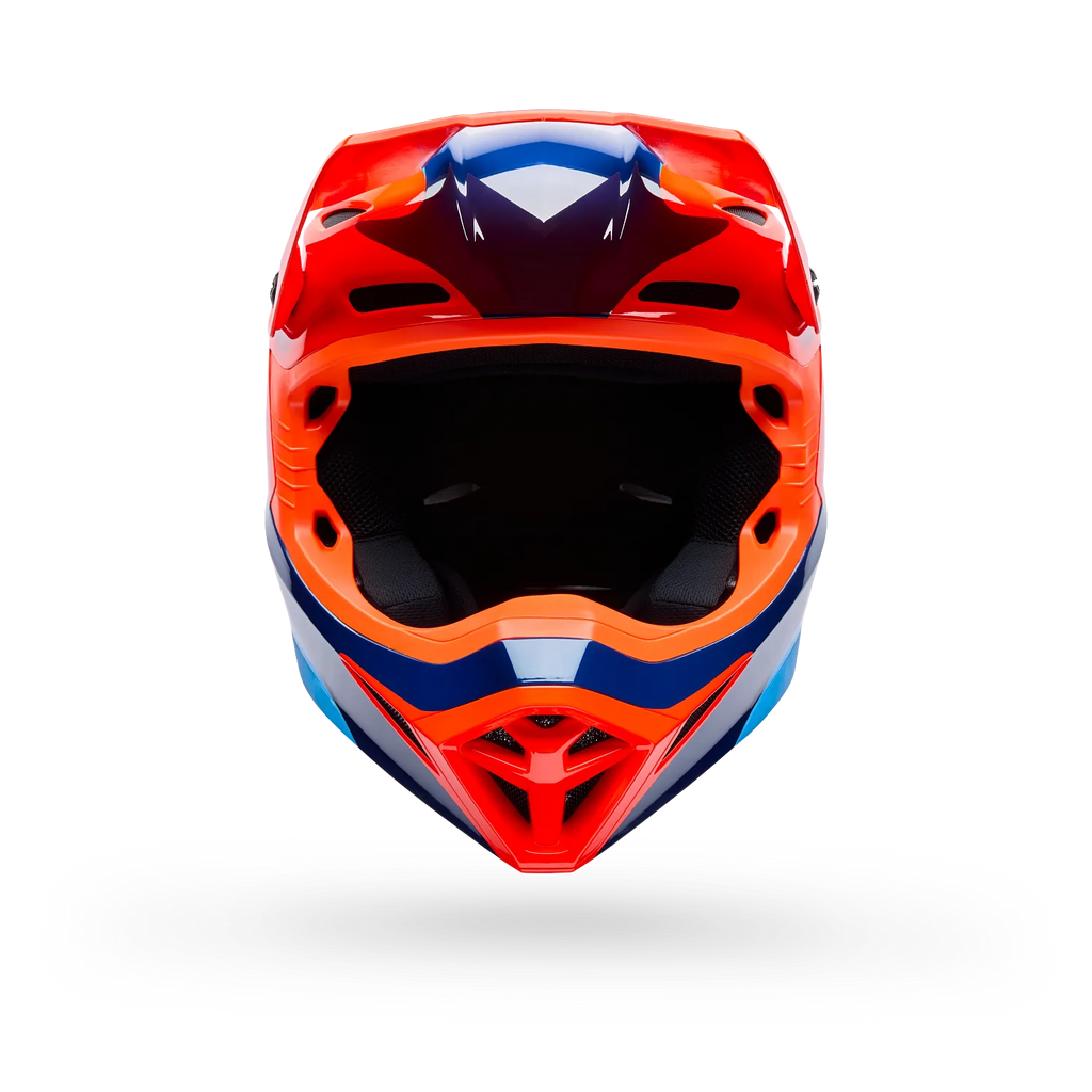 Bell MX-10 Mips Wave Motocross Helmet (Orange/Blue)