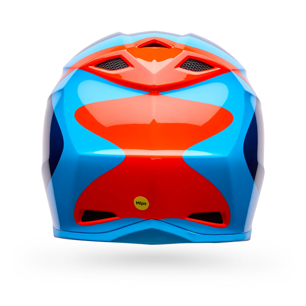 Bell MX-10 Mips Wave Motocross Helmet (Orange/Blue)