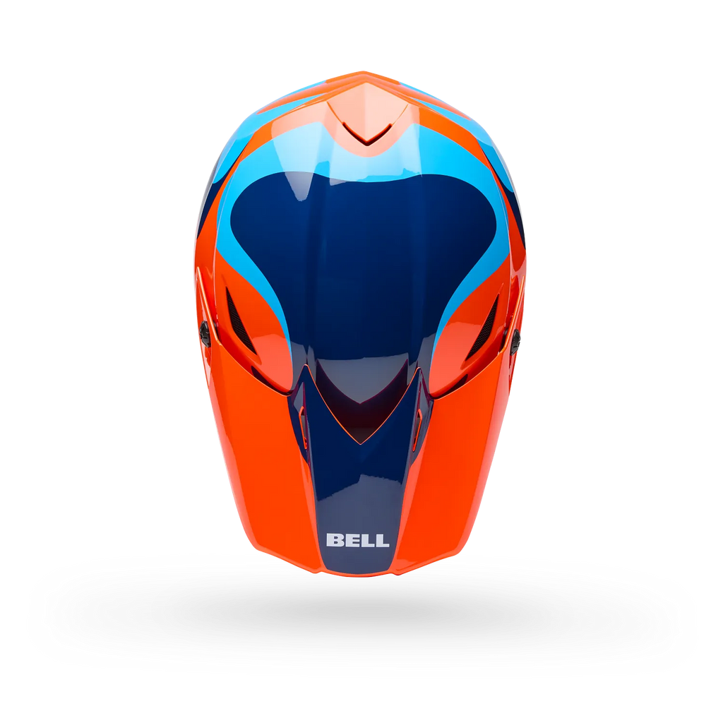 Bell MX-10 Mips Wave Motocross Helmet (Orange/Blue)