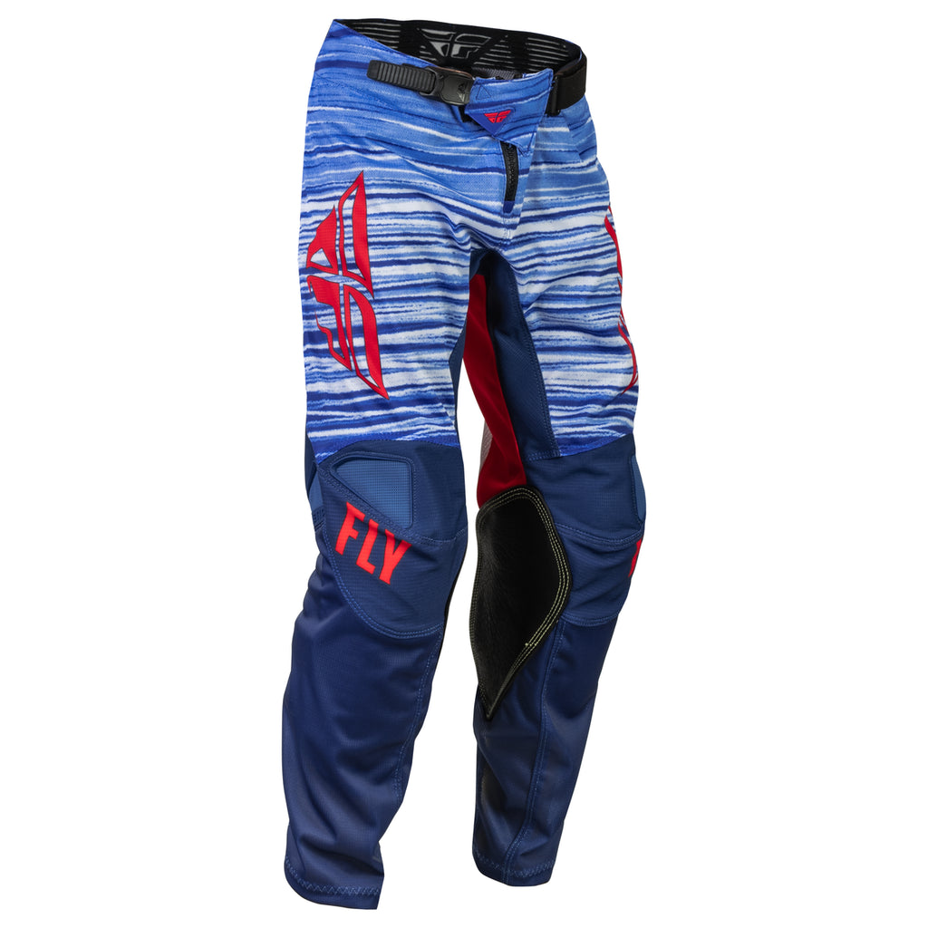 Fly Racing Kinetic Mesh Youth Motocross Pants (Red/White/Blue, Size: Y22)