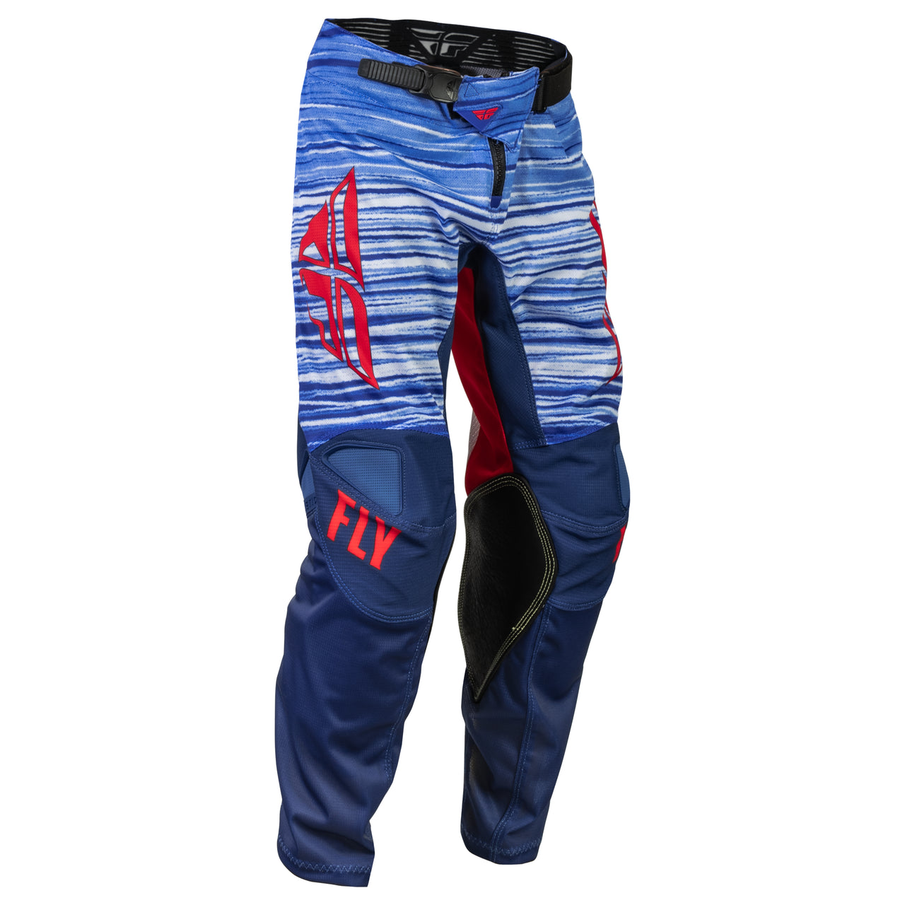 Fly Racing Kinetic Mesh Youth Motocross Pants (Red/White/Blue, Size: Y22)