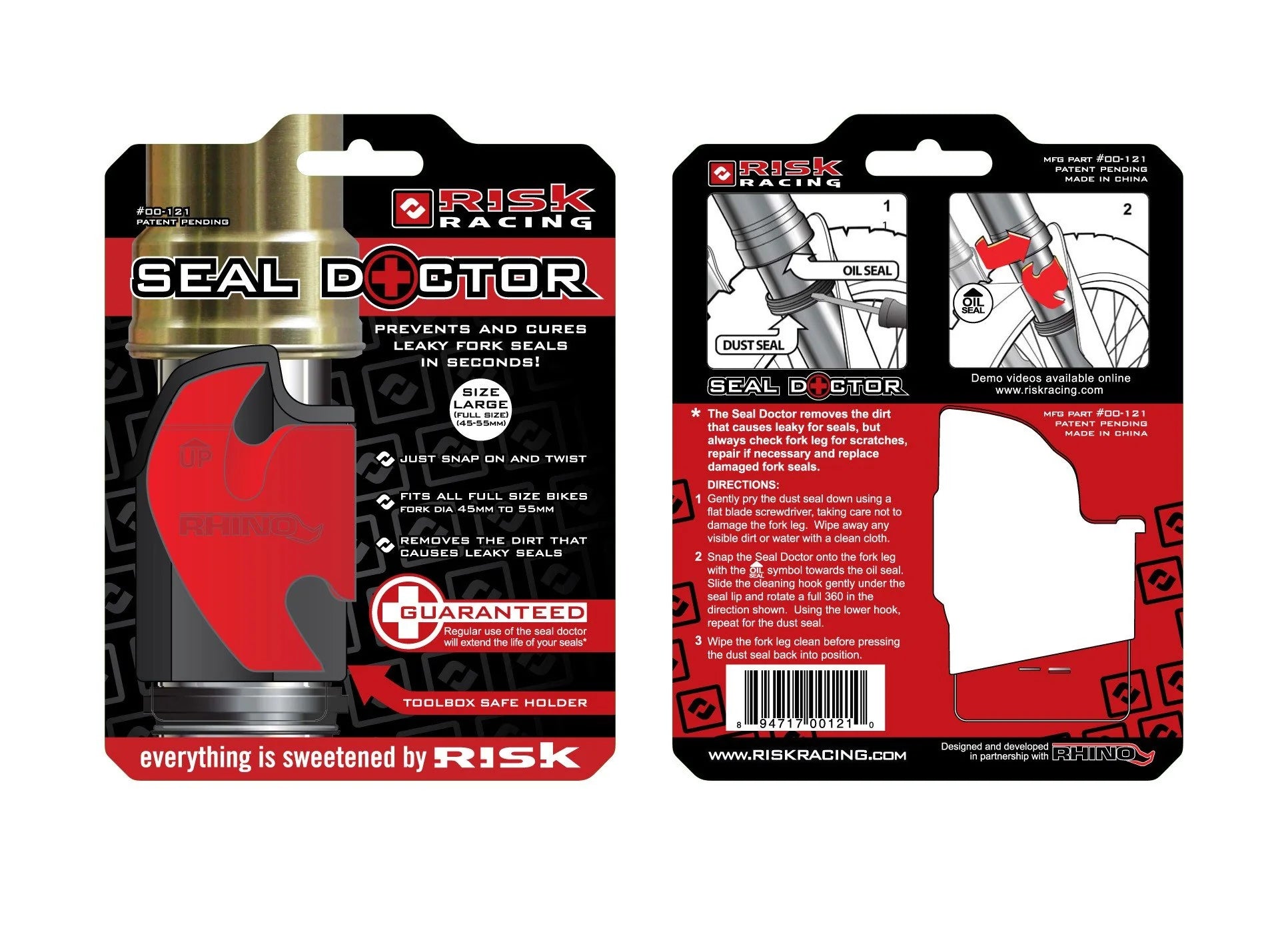 Risk Racing Fork Seal Doctor (Red | Large)