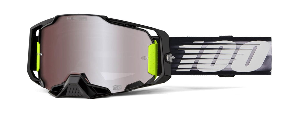 100% Armega Goggle Lightspeed / HiPER Mirror Silver Lens