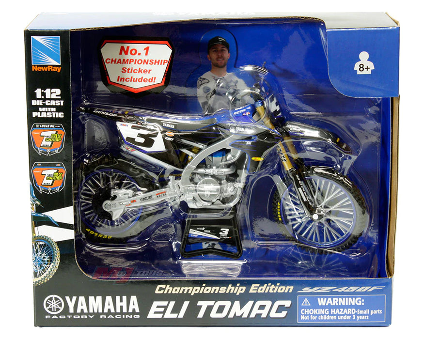 1:12 Eli Tomac #3 Star Racing Yamaha YZF 450 Model (58323)