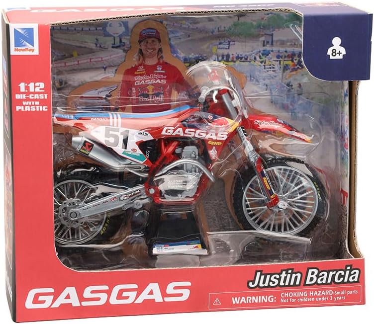 1:12 Justin Barcia #51 TLD Red Bull Scale Model (Gas Gas MCF 450)