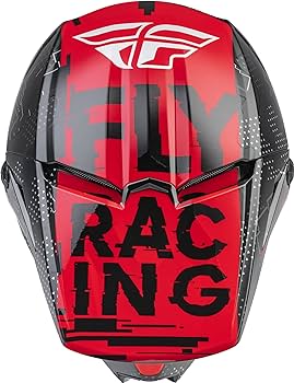 Fly Racing Kinetic Scan MX Youth Motocross Helmet (Black/Red)