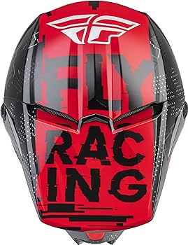 Fly Racing 2023 Kinetic Scan MX Youth Motocross Helmet (Black/Red | UK Size: YL)
