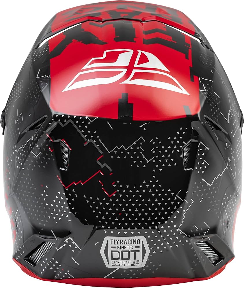 Fly Racing 2023 Kinetic Scan MX Youth Helmet (Black/Red | UK Size: Large)
