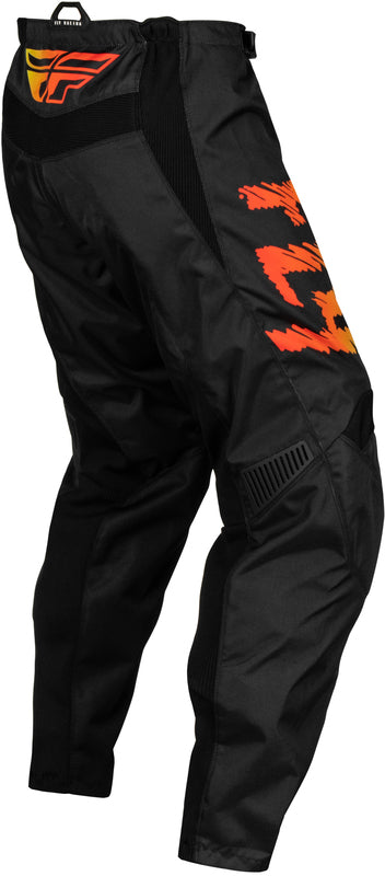 Fly Racing F-16 Youth Motocross Pants (Black/Orange, UK Size:26)