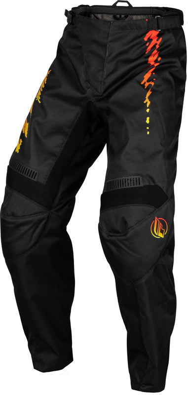 Fly Racing F-16 Youth Motocross Pants (Black/Orange, UK Size:26)