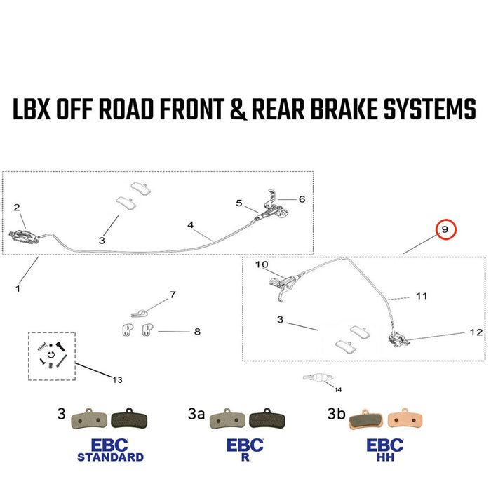 9 - Front Brake System - (52100-YQ2B-0300)