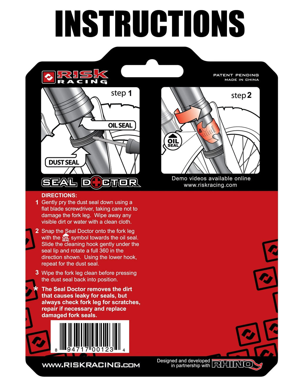 Risk Racing Fork Seal Doctor (Red | Large)