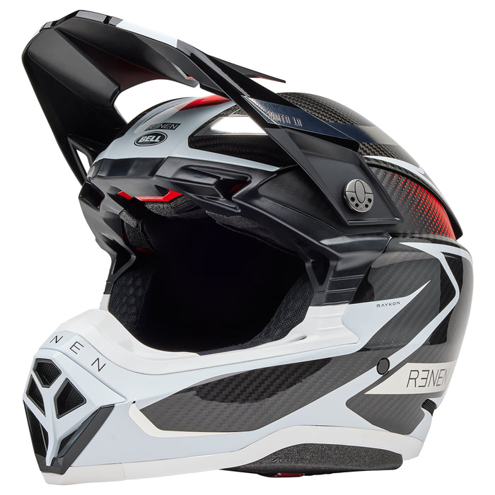 Bell 2025 Moto-10 Spherical Motocross Helmet (Renen Raycon Matte/Gloss Black/White)