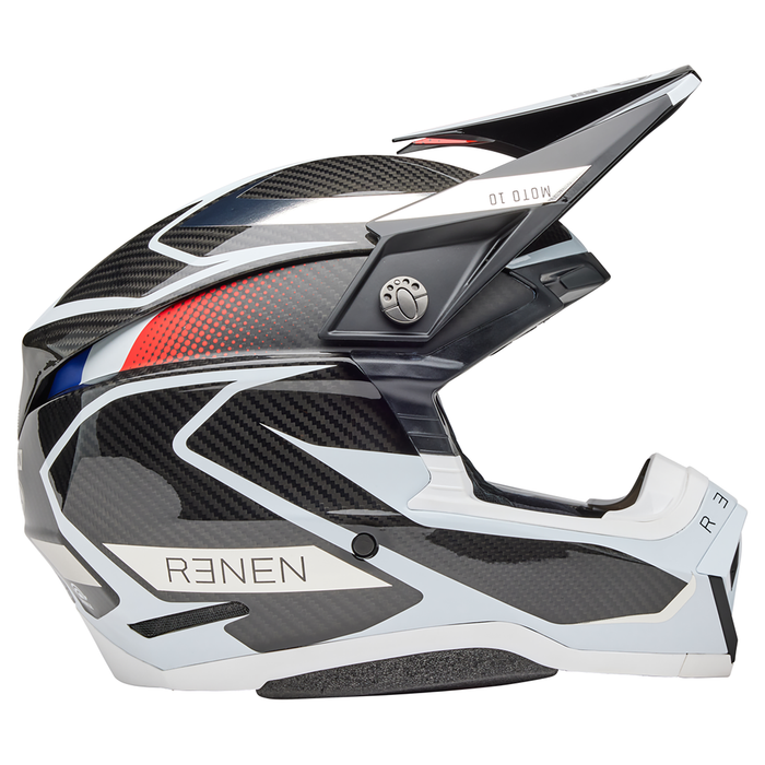 Bell 2025 Moto-10 Spherical Motocross Helmet (Renen Raycon Matte/Gloss Black/White)