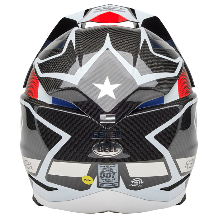 Bell 2025 Moto-10 Spherical Motocross Helmet (Renen Raycon Matte/Gloss Black/White)