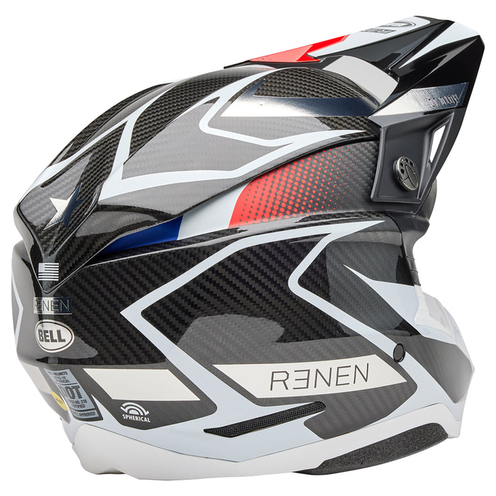 Bell 2025 Moto-10 Spherical Motocross Helmet (Renen Raycon Matte/Gloss Black/White)