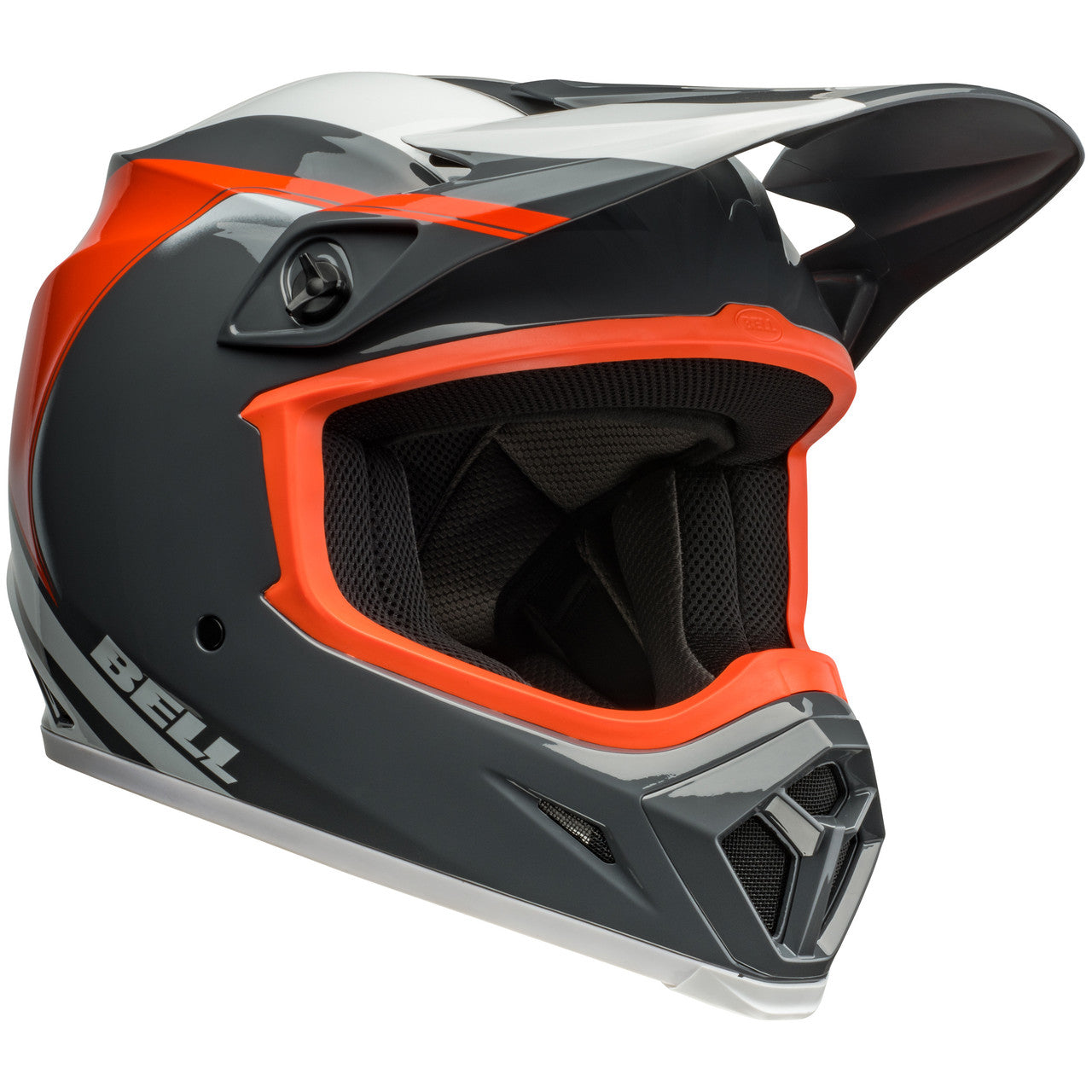 Bell 2024 Mips MX-9 Motocross Helmet (Dart Charcoal/Orange)