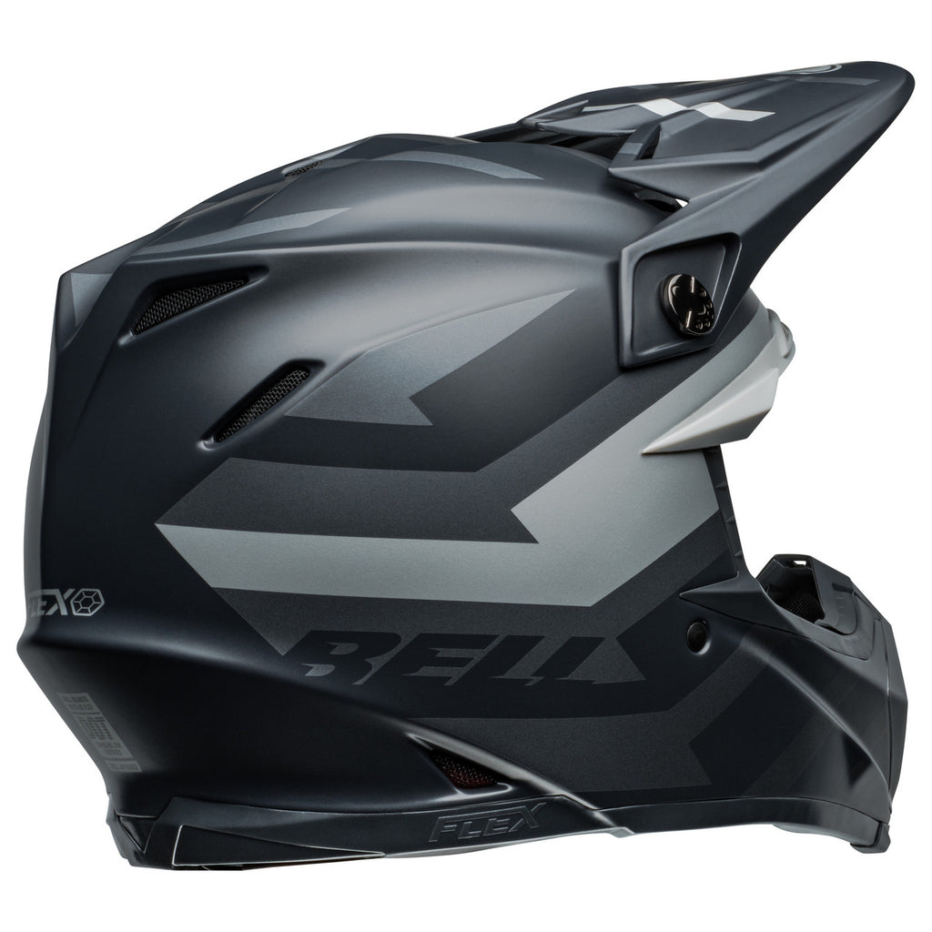 Bell MX 2024 Moto-9S Flex Motocross Helmet (Banshee Black/Silver | UK Size: L [58-59cm])