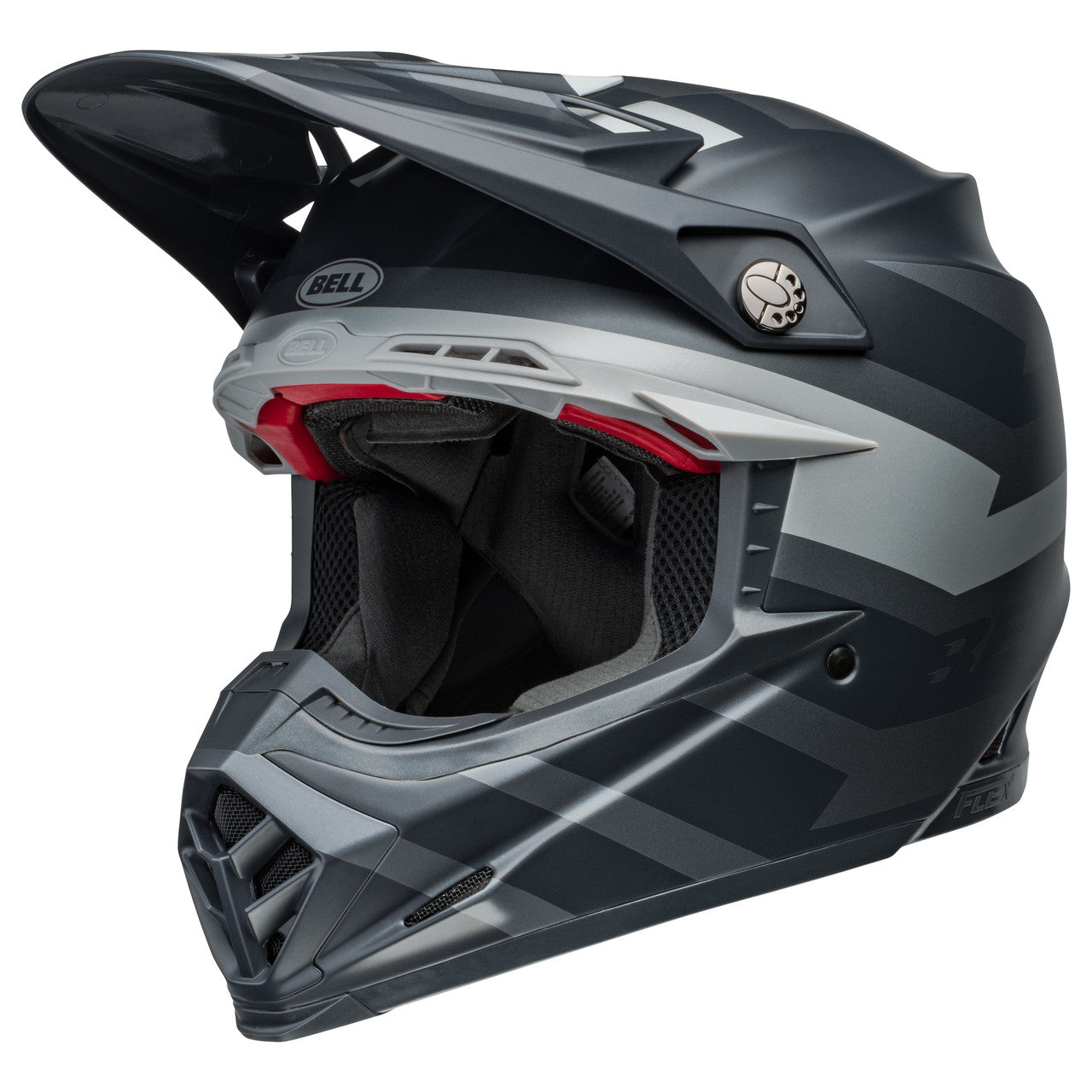 Bell MX 2024 Moto-9S Flex Motocross Helmet (Banshee Black/Silver | UK Size: L [58-59cm])