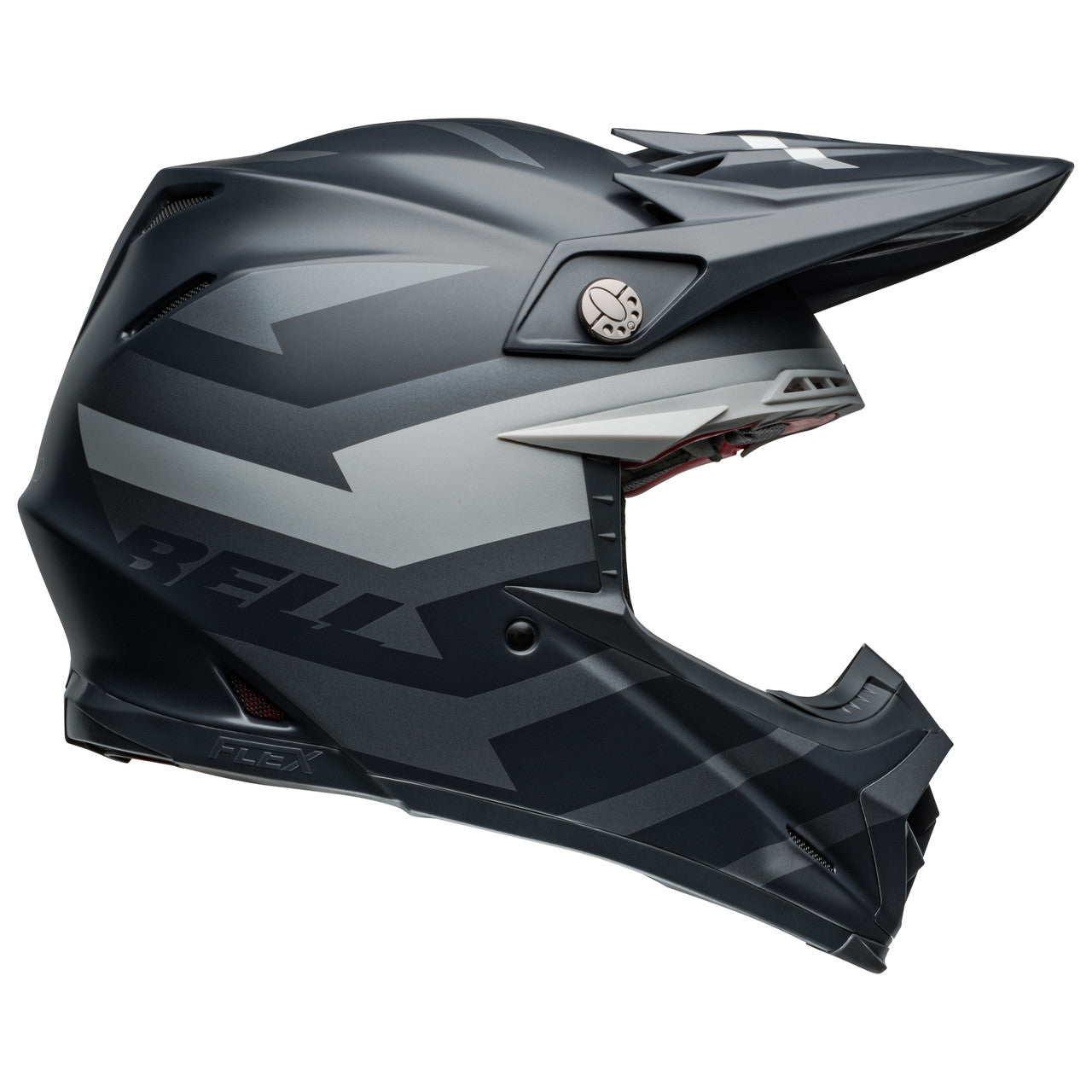 Bell MX 2024 Moto-9S Flex Motocross Helmet (Banshee Black/Silver | UK Size: L [58-59cm])