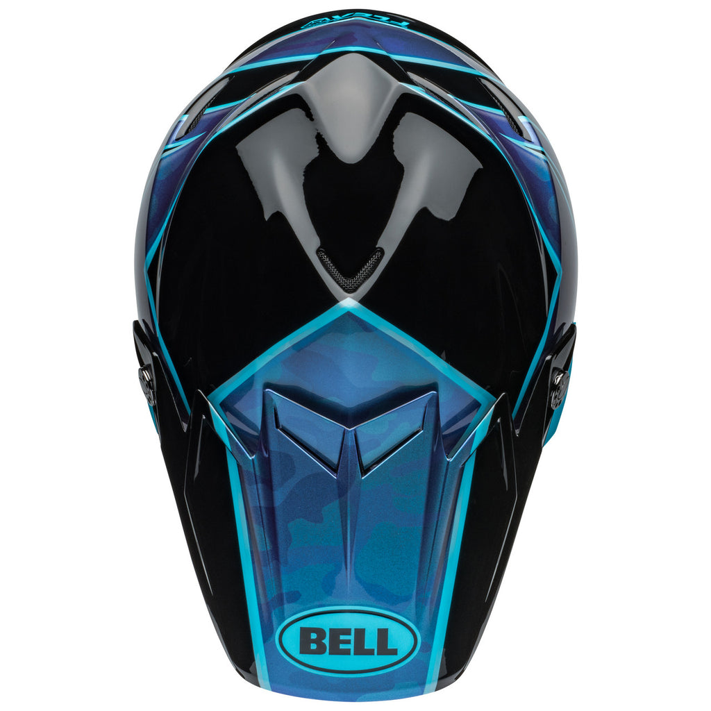 Bell MX 2024 Moto-9S Flex Motocross Helmet (Sprite Black/Blue| UK Size: S [55-56cm])