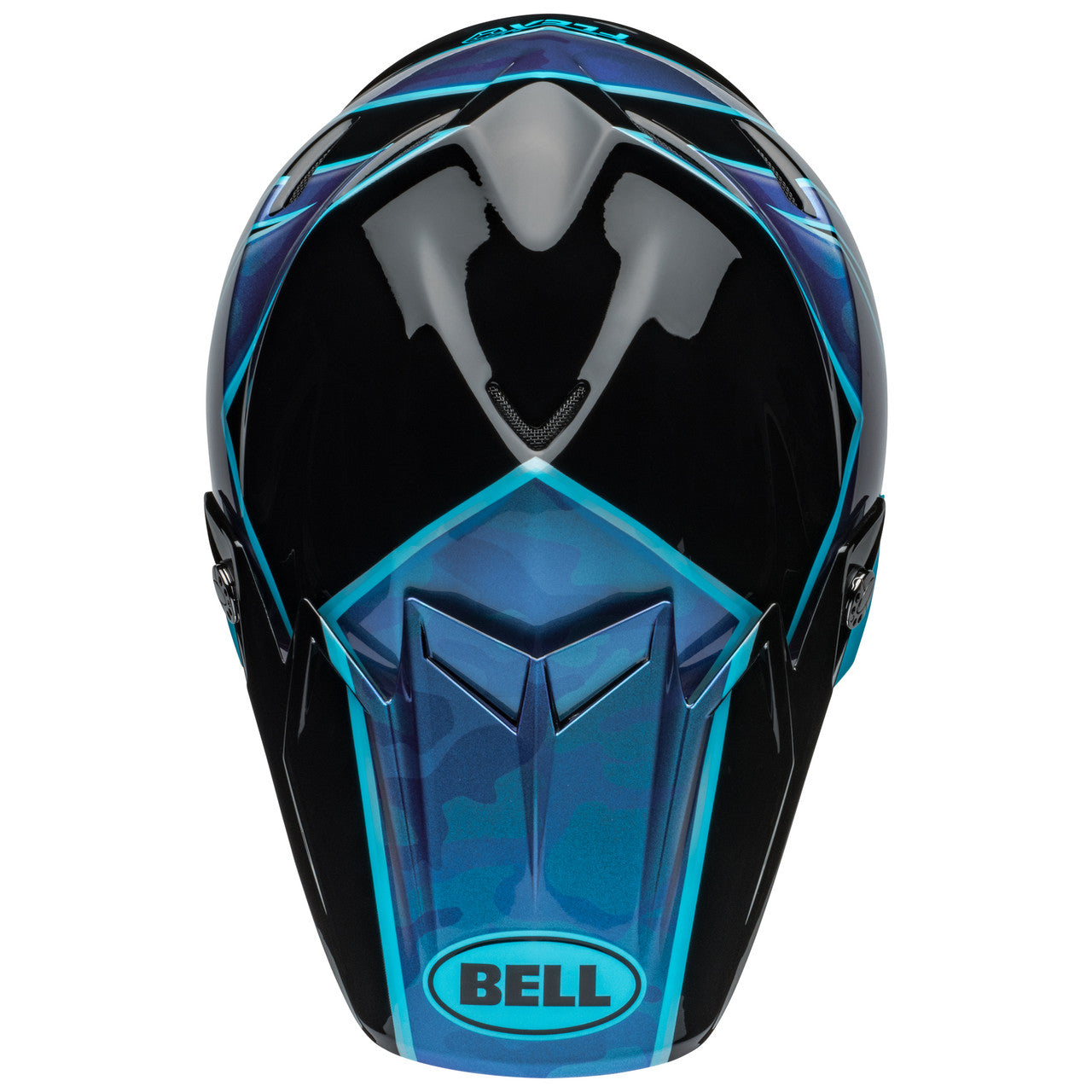 Bell MX 2024 Moto-9S Flex Motocross Helmet (Sprite Black/Blue| UK Size: S [55-56cm])