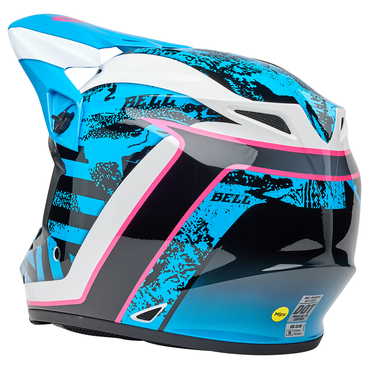 Bell 2025 Mips MX-9 Motocross Helmet (Breakdance Blue/Pink)