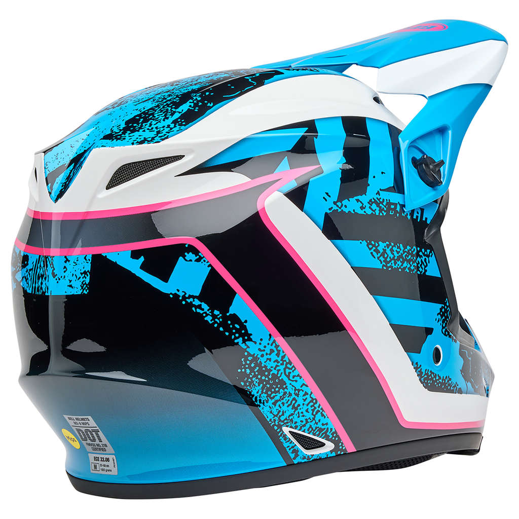 Bell 2025 Mips MX-9 Motocross Helmet (Breakdance Blue/Pink)