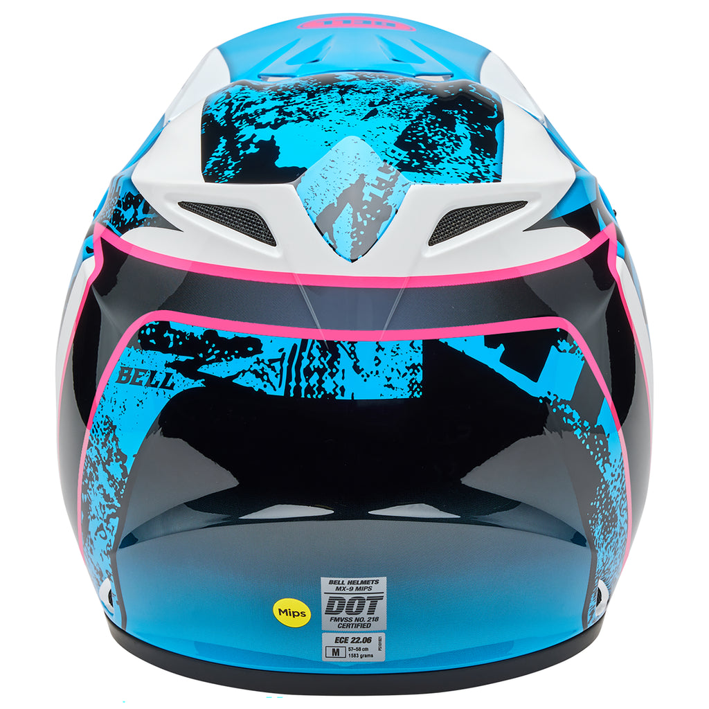 Bell 2025 Mips MX-9 Motocross Helmet (Breakdance Blue/Pink)