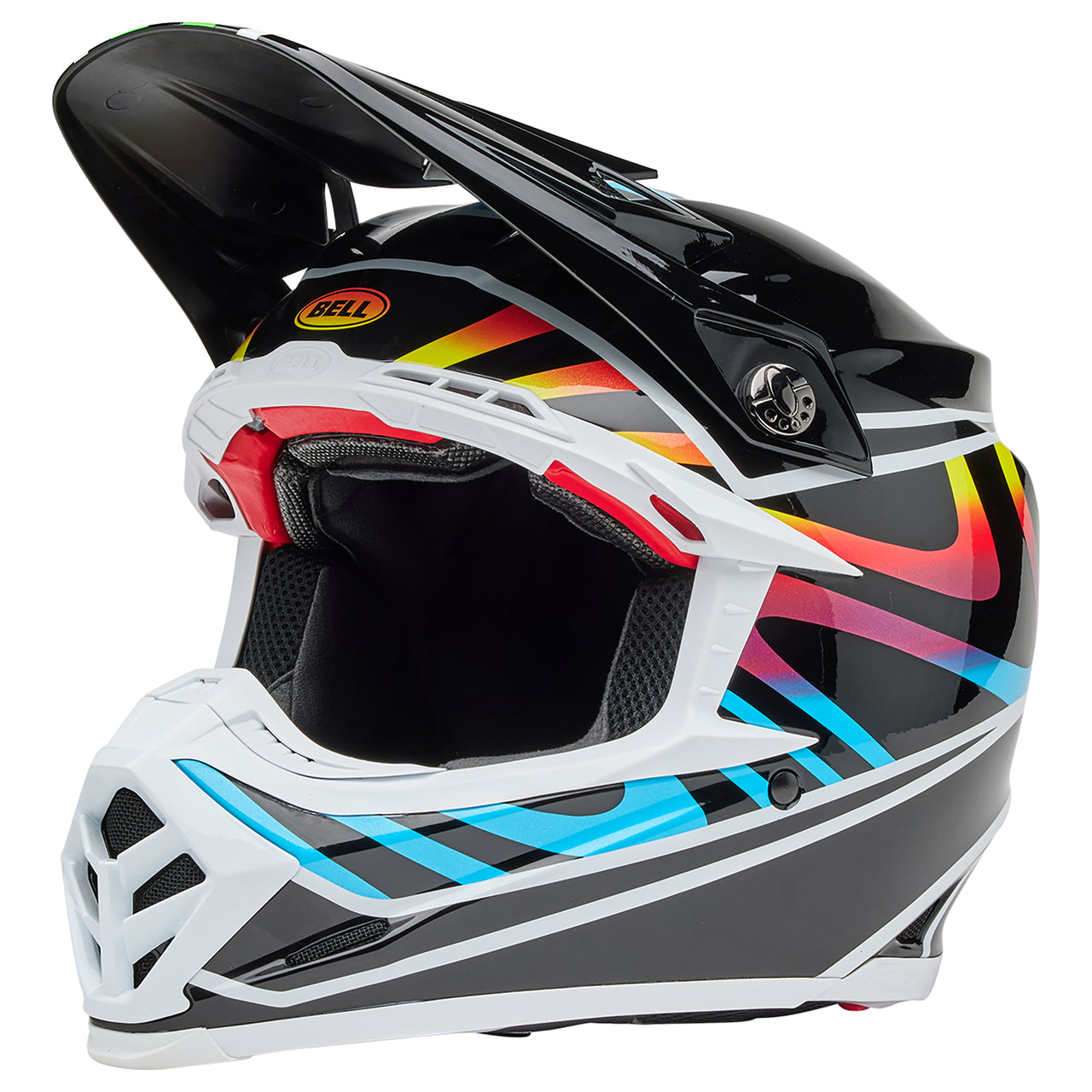 Bell 2025 Moto-9S Flex Motocross Helmet (Drift Black/Multi)