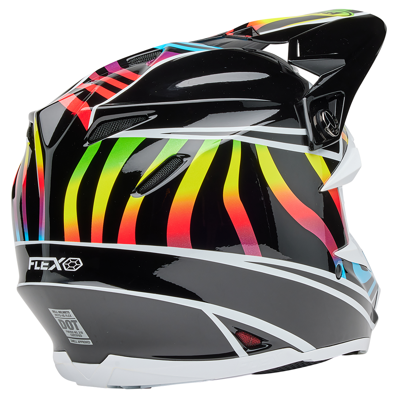 Bell 2025 Moto-9S Flex Motocross Helmet (Drift Black/Multi)