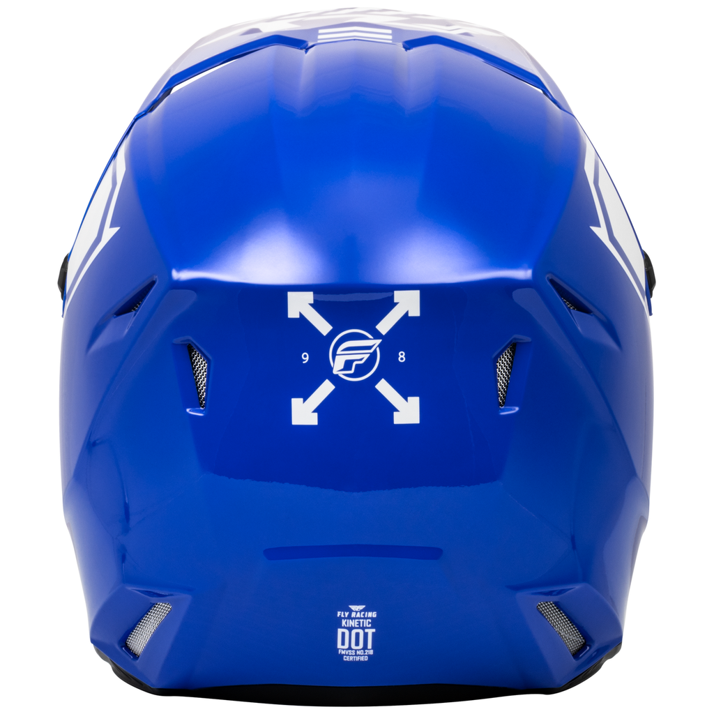 Fly Racing Kinetic Menace Youth Helmet (Blue/White)